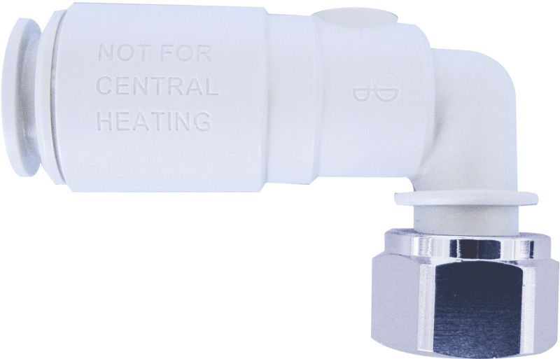SPEEDFIT 15SVBTC-W PLASTIC ANGLED SERVICE VALVE C/W TAP CONNECTOR 15mm 70011787
