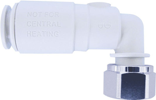 SPEEDFIT 15SVBTC-W PLASTIC ANGLED SERVICE VALVE C/W TAP CONNECTOR 15mm 70011787