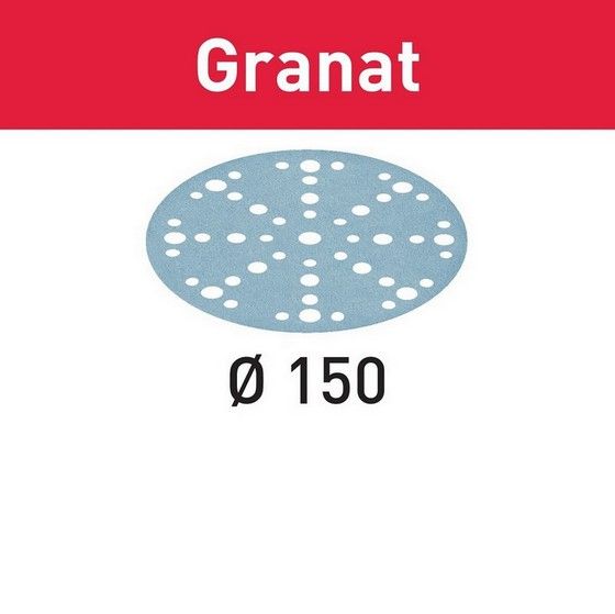FESTOOL 575155 GRANAT STFD150/48 150MM SANDING DISCS 60 GRIT (PACK OF 10)