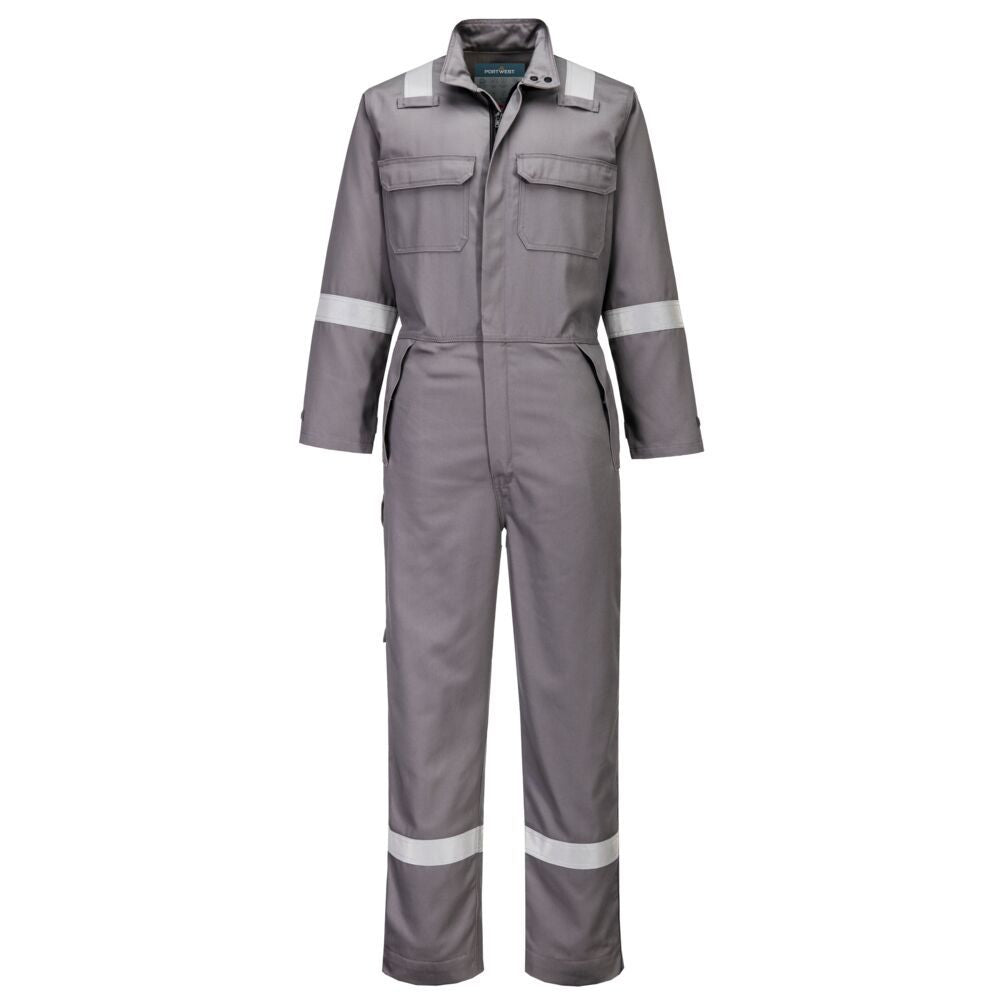 Bizflame Work+ FR Coverall, L, R, Grey