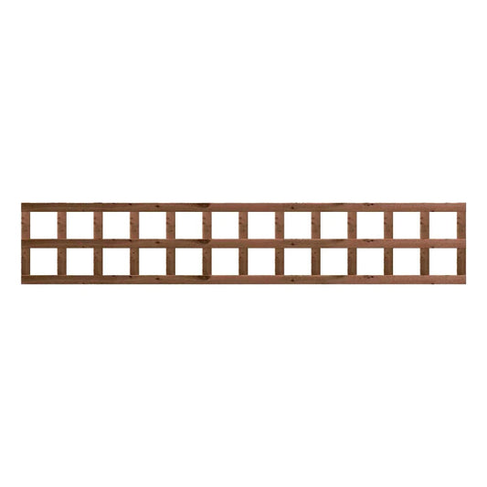 6' x 1' Heavy Duty Golden Brown Treated Trellis (1.83m x 0.30m)