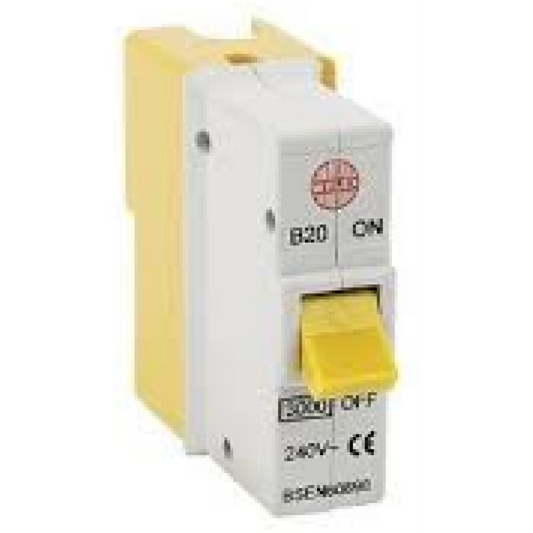 WYLEX B20 1-POLE TYPE B MCB 20a 6ka