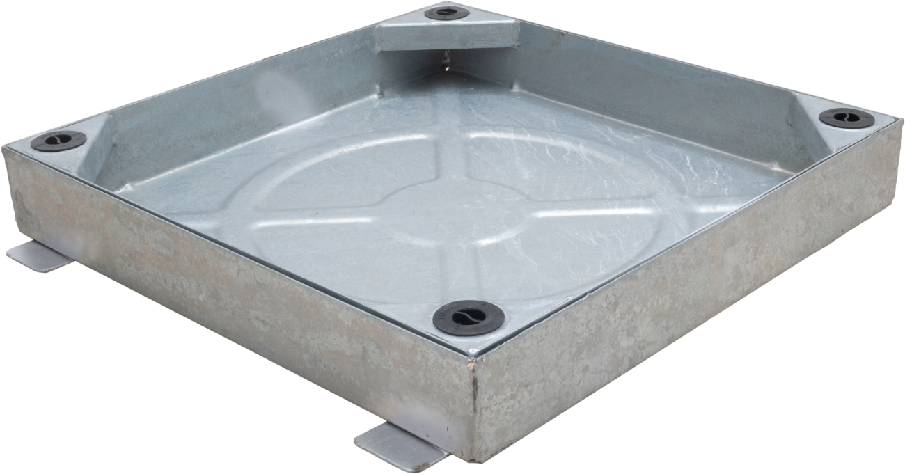 WREKIN (PEW1502) MHC 450mm DIA x 80mm SQ/RD GALV BLOCK PAVING C281M/045045/SQR