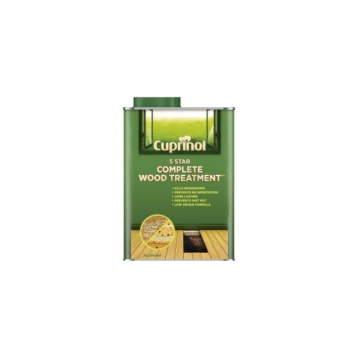 CUPRINOL 5 STAR COMPLETE WOOD TREATMENT 2.5l CLEAR 5362486