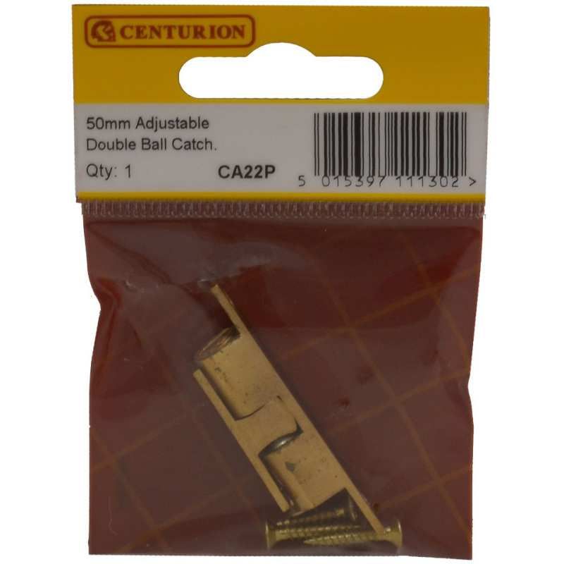 CENTURION CA22P DOUBLE BALL CATCH 50mm BRASS