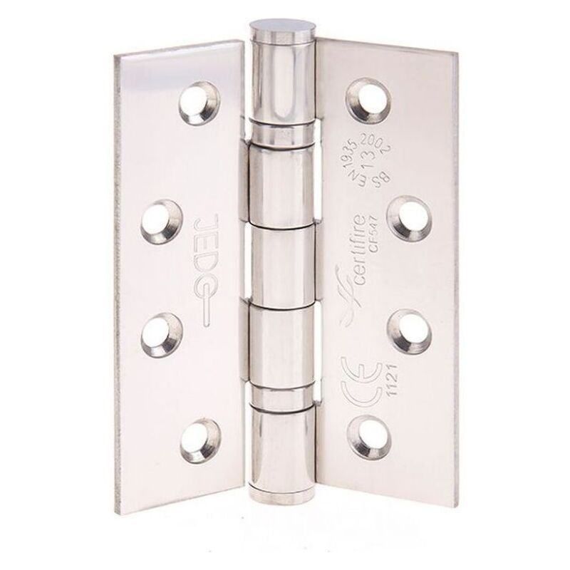JCK BALL BEARING HINGE POLISHED CHROME PAIR J9500PSS