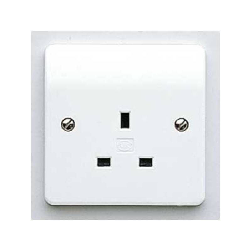 WEW 1-GANG UNSWITCHED SOCKET 13a WHITE K780WHI