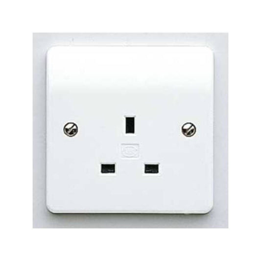 WEW 1-GANG UNSWITCHED SOCKET 13a WHITE K780WHI
