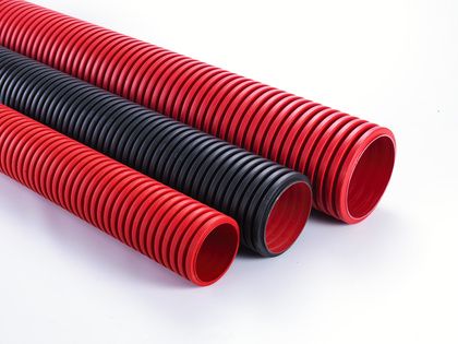 POLYPIPE RIDGIDUCT HV BLACK 150mm x 6m RBHV150X6B