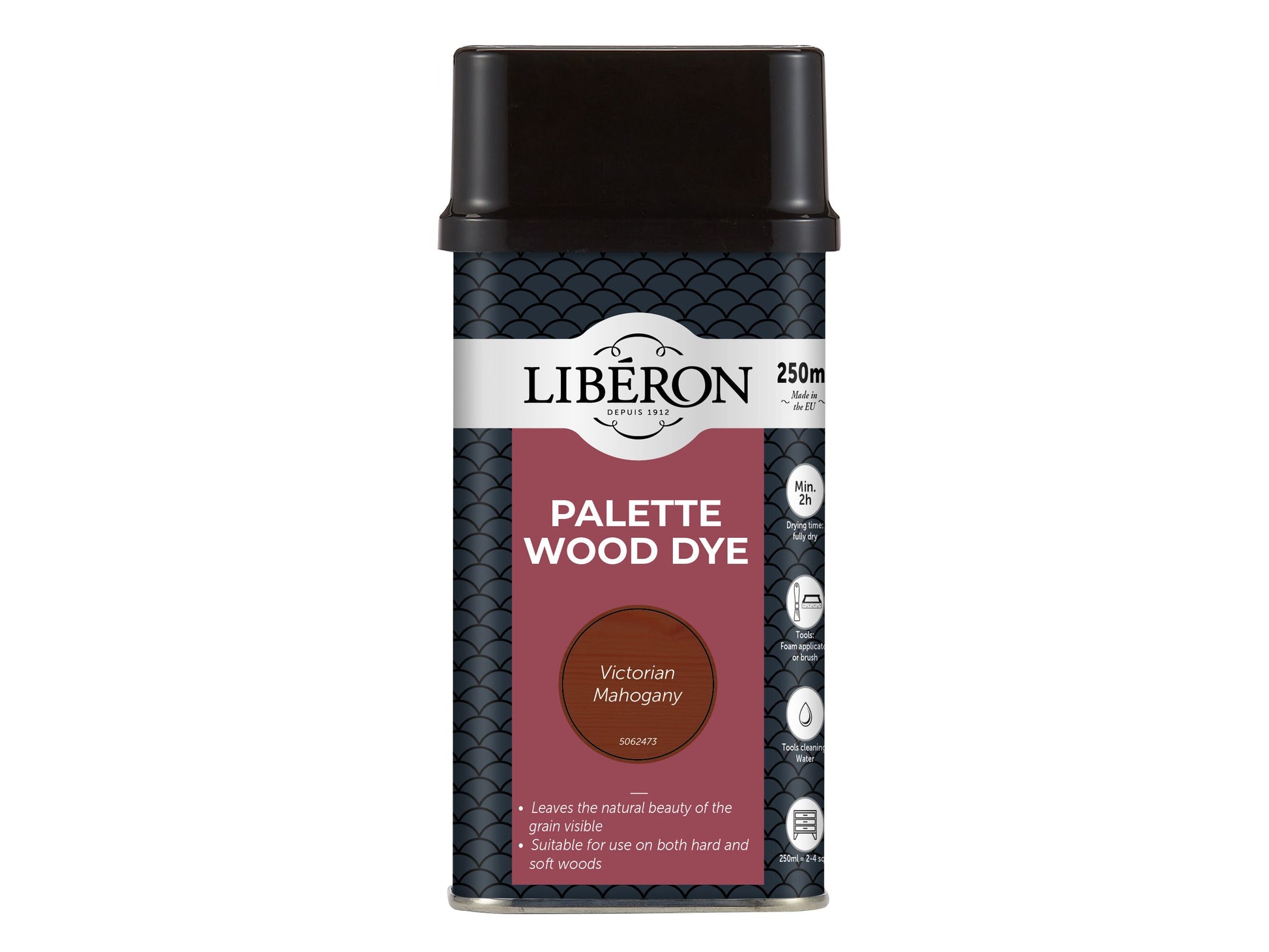 LIBERON WATER BASED PALETTE WOOD DYE 250ml VICTORIAN MAHOGANY LIBWDPM250N