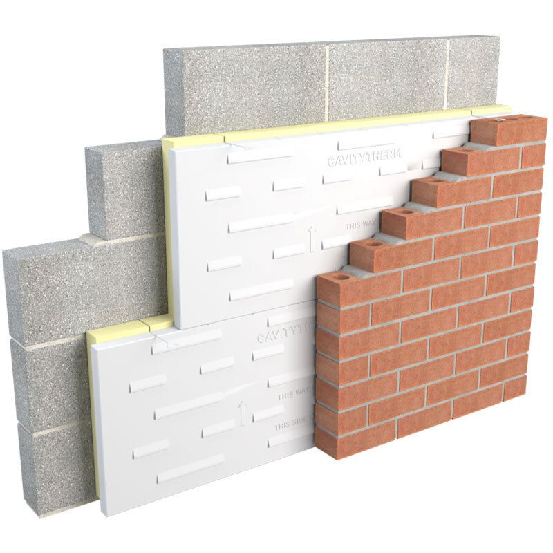 UNILIN CT/PIR CAVITYTHERM FULL FILL CAVITY BOARD 1200 x 450 x 100mm 400073760