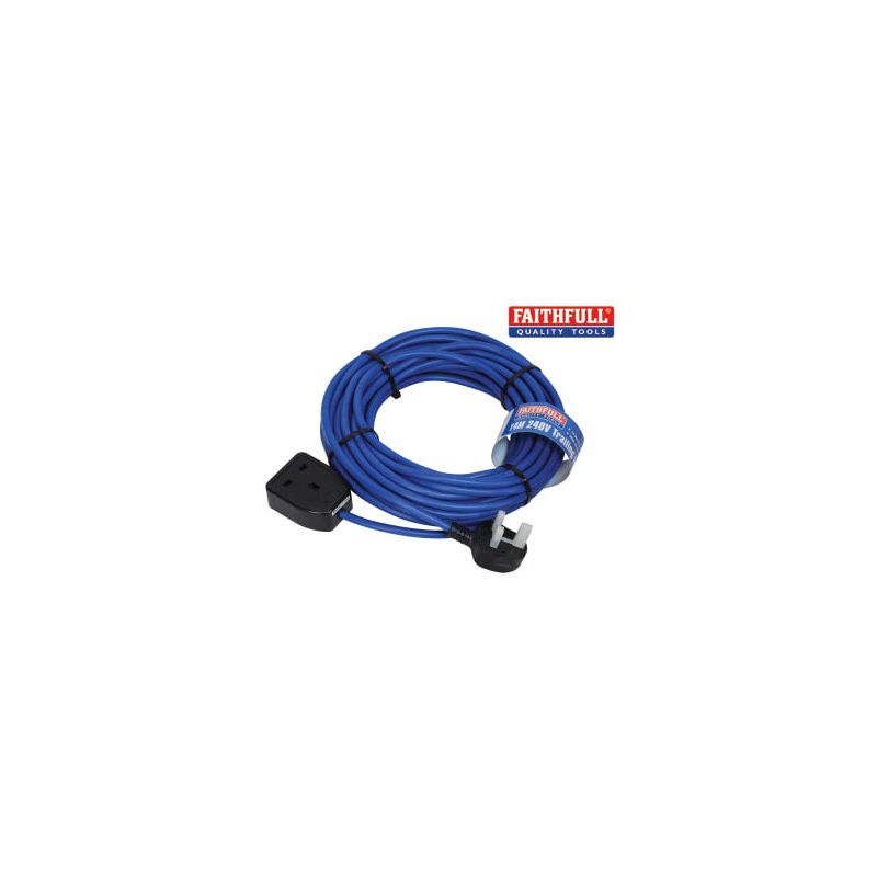 FAITHFUL FPPTL14M TRAILING LEAD 14 METRE 240V 13 Amp 1.5MM CABLE
