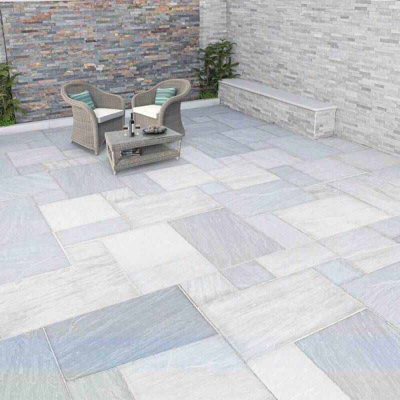 GLOBAL STONE FUSION SAWN EDGE SANDSTONE PROJECT PACK 19.52m2 CASTLE GREY FCGSP195218