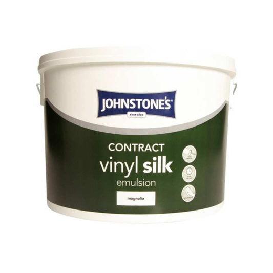 JOHNSTONES CONTRACT VINYL SILK EMULSION 10l MAGNOLIA 306761