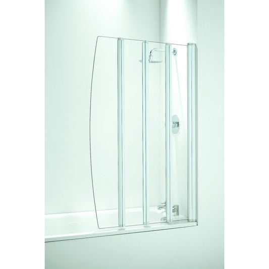 CORAM SFD4CUC FOLDING 4 PANEL BATHSCREEN 865mm CHROME