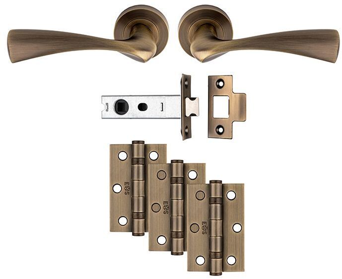 SINTRA ULTIMATE LATCH PACK ANTIQUE BRASS UDP007AB/INTB
