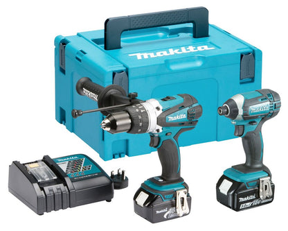 Makita 18V Twin Pack 2 x 5.0ah Li-Ion Batteries | DLX2145TJ