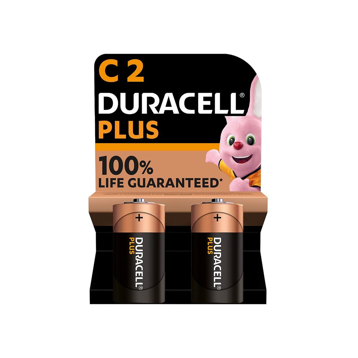 DURACELL DURC100PP2 C PLUS POWER +100% BATTERIES (PACK 2)