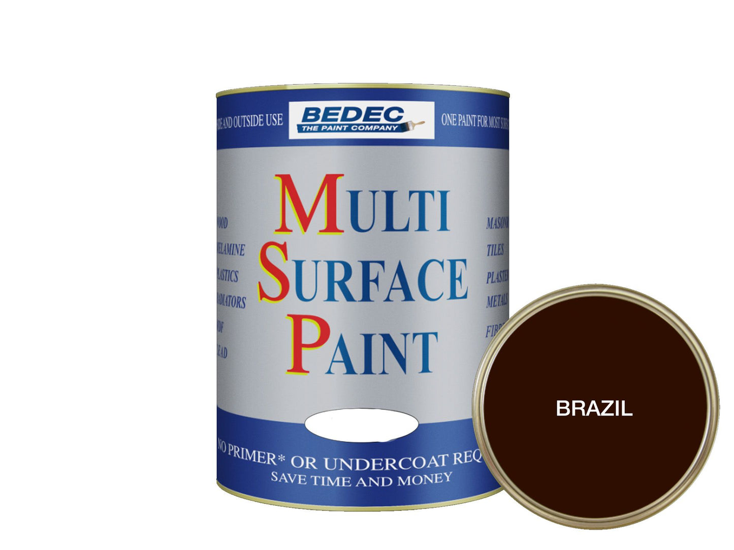 BEDEC SOFT GLOSS MULTI SURFACE PAINT 750ml BRAZIL BEDE2KAM003/29