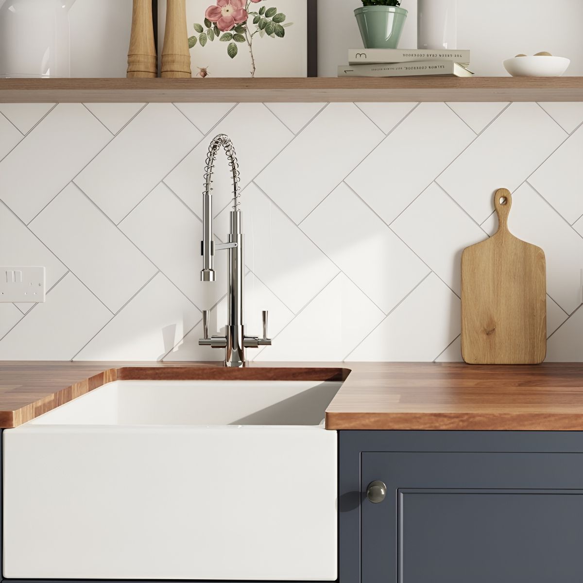 YTC CN3015GLWH TILE 300 x 150mm GLOSS WHITE (22 TILES PER M2)
