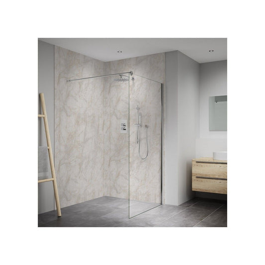 WETWALL ELITE PANEL T&G 10 x 600 x 2420mm HIMALAYAN MARBLE EL-HIMM-600-TG