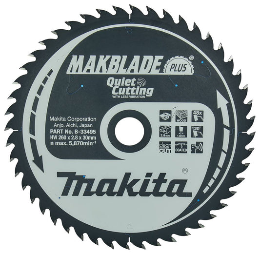MAKITA B-09824 CIRCULAR SAW BLADE 48T X 260MM