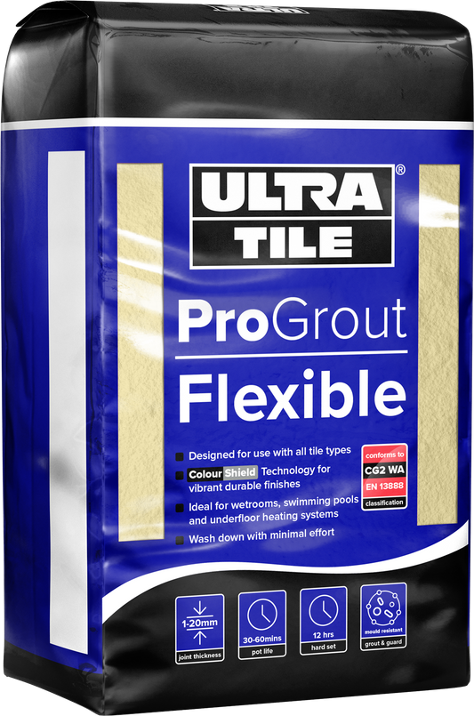 INSTARMAC UTF PROGROUT FLEXIBLE 3kg BAG (1-20mm JOINT) IVORY UT PG FLEXIBLE I 3