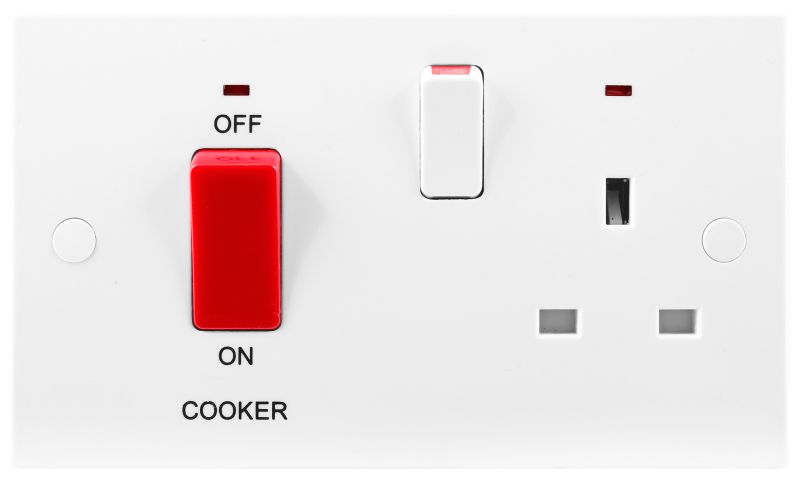 NEXUS 970 2-POLE COOKER CONTROL UNIT SOCKET NEON 45a