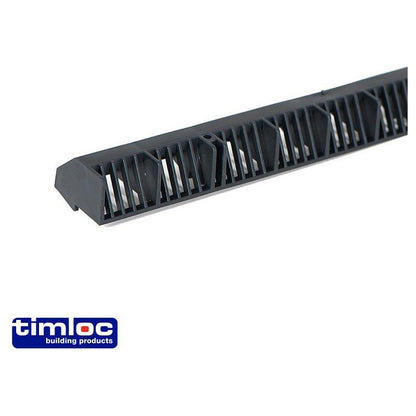 TIMLOC OVER FASCIA VENT 10mm x 1m BLACK OF1BL