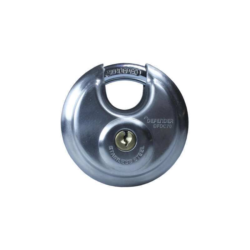 SQUIRE DISCUS PADLOCK PACK OF TWO KEYED ALIKE 70mm DFDC70T