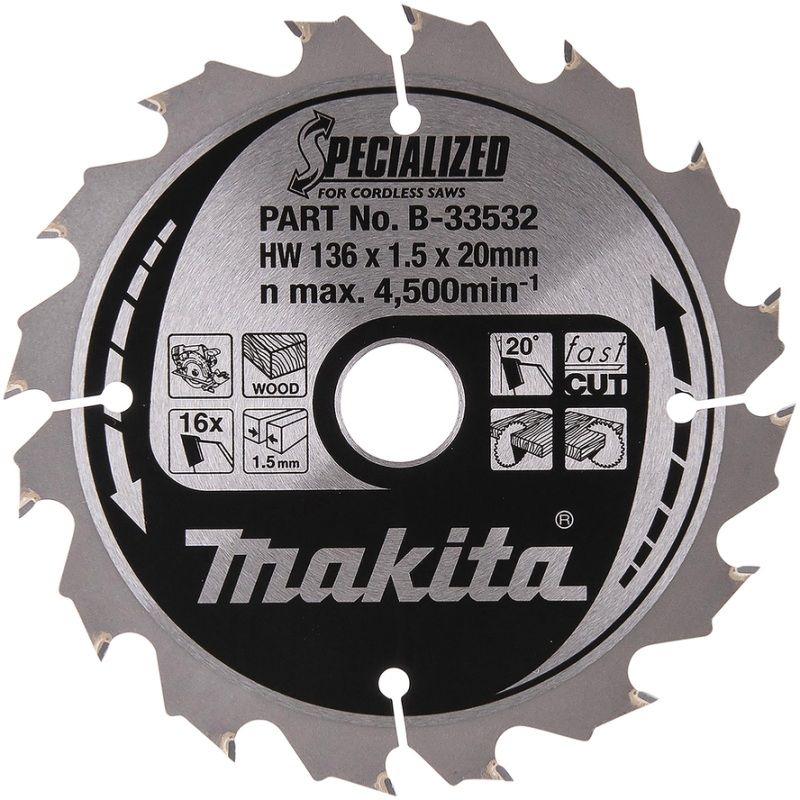 Makita Tct Blade Ccc13616E Bss500/501 | B-33532