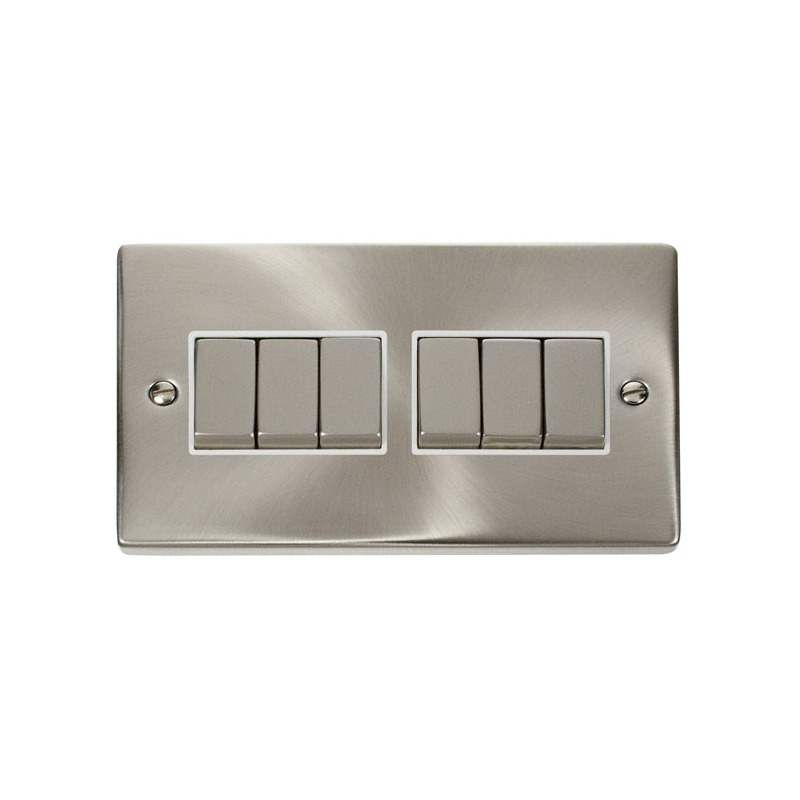 CLICK VPSC416WH 6 GANG 2 WAY INGOT 10AX MG