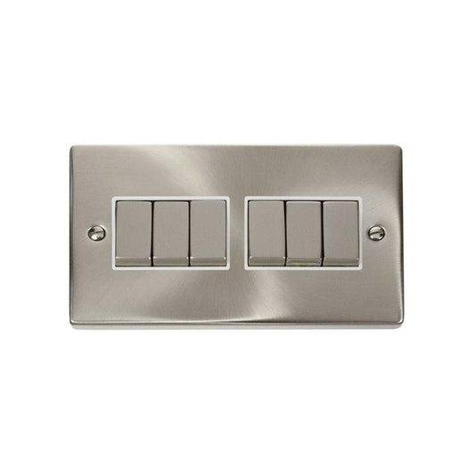 CLICK VPSC416WH 6 GANG 2 WAY INGOT 10AX MG