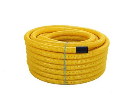 POLYPIPE PERFORATED GAS DUCTING INCL COUPLER 60mm x 50m COIL YELLOW LD6050YGAS