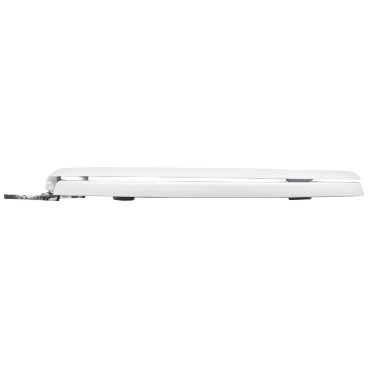 CELMAC EMERALD TOILET SEAT WHITE C/W STAINLESS STEEL HINGES SEM18WH