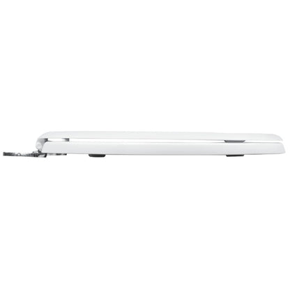 CELMAC EMERALD TOILET SEAT WHITE C/W STAINLESS STEEL HINGES SEM18WH