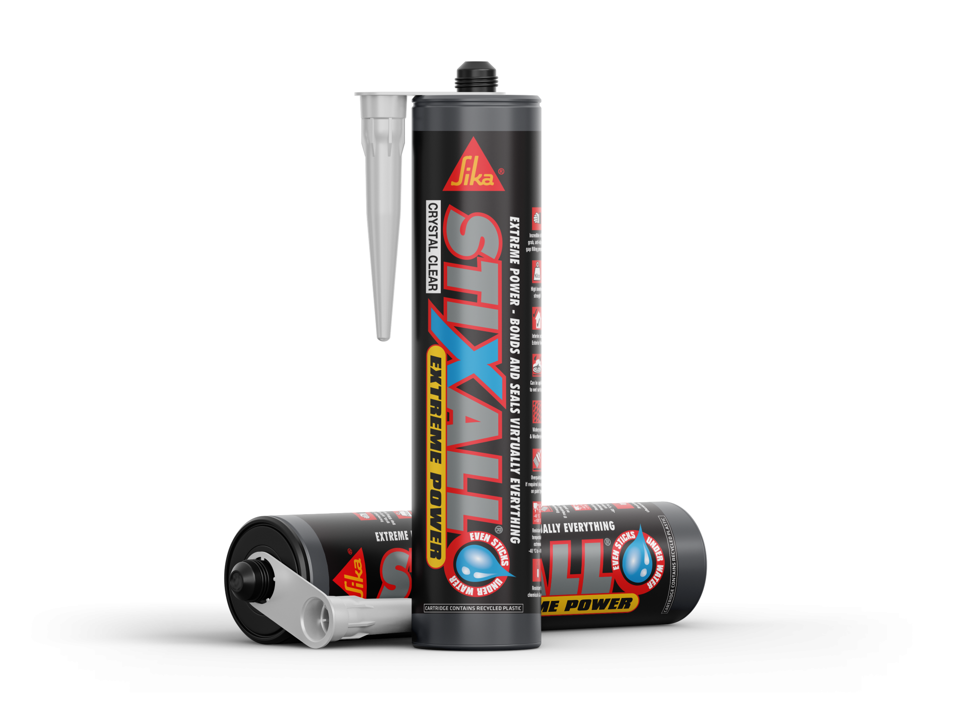Everbuild Stixall Crystal Clear Sealant 290ml (STIXCLEAR) – 12 Pack