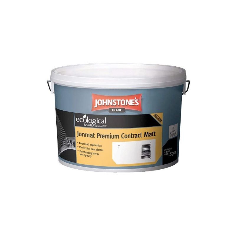 JOHNSTONES JONMAT OBLITERATE MATT EMULSION 10l MAGNOLIA 386446