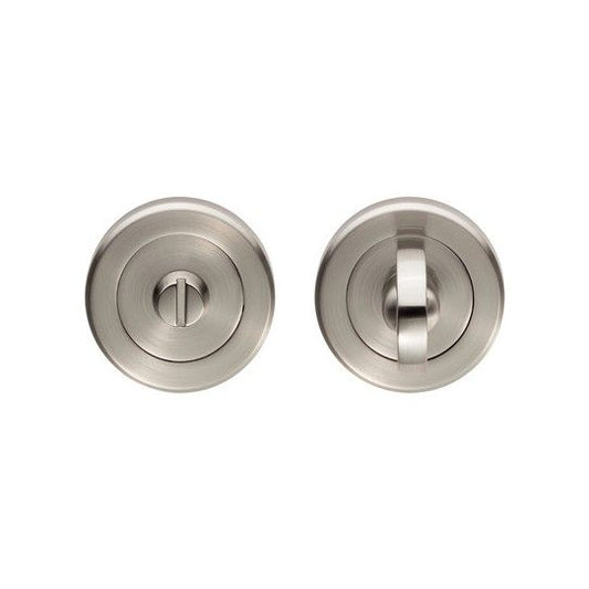 SEROZZETTA TURN & RELEASE SET CONCEALED FIX ROUND ROSE BOXED SATIN NICKEL SZR004SN