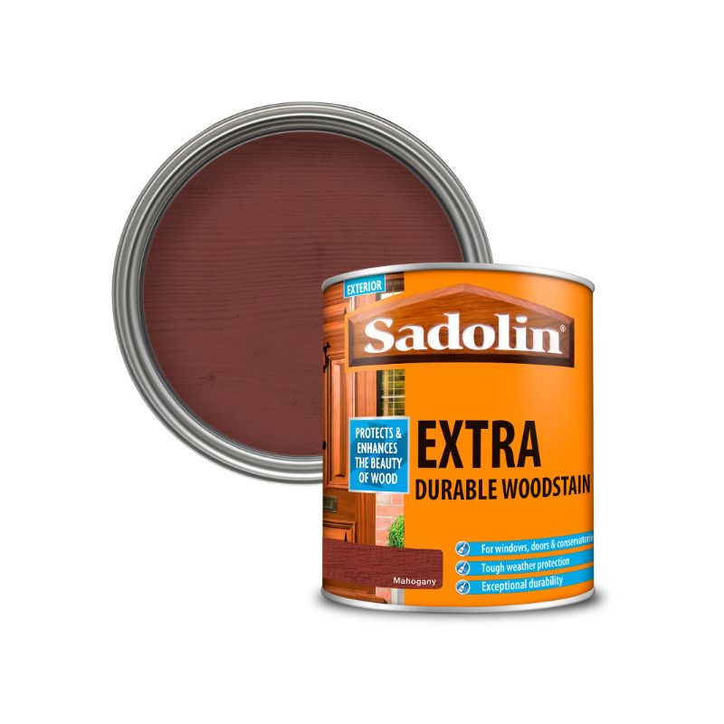 SADOLIN EXTRA EXTERIOR WOODSTAIN 1l MAHOGANY 5028566