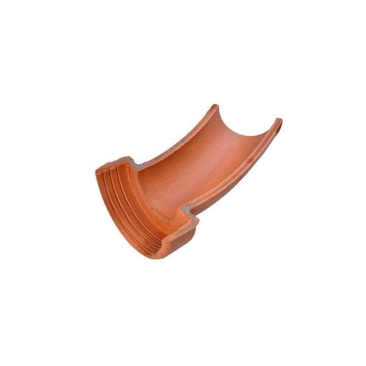 CANOVA CLAY CHANNEL SINGLE SOCKET BEND 100mm x 30deg RH CB3/1R