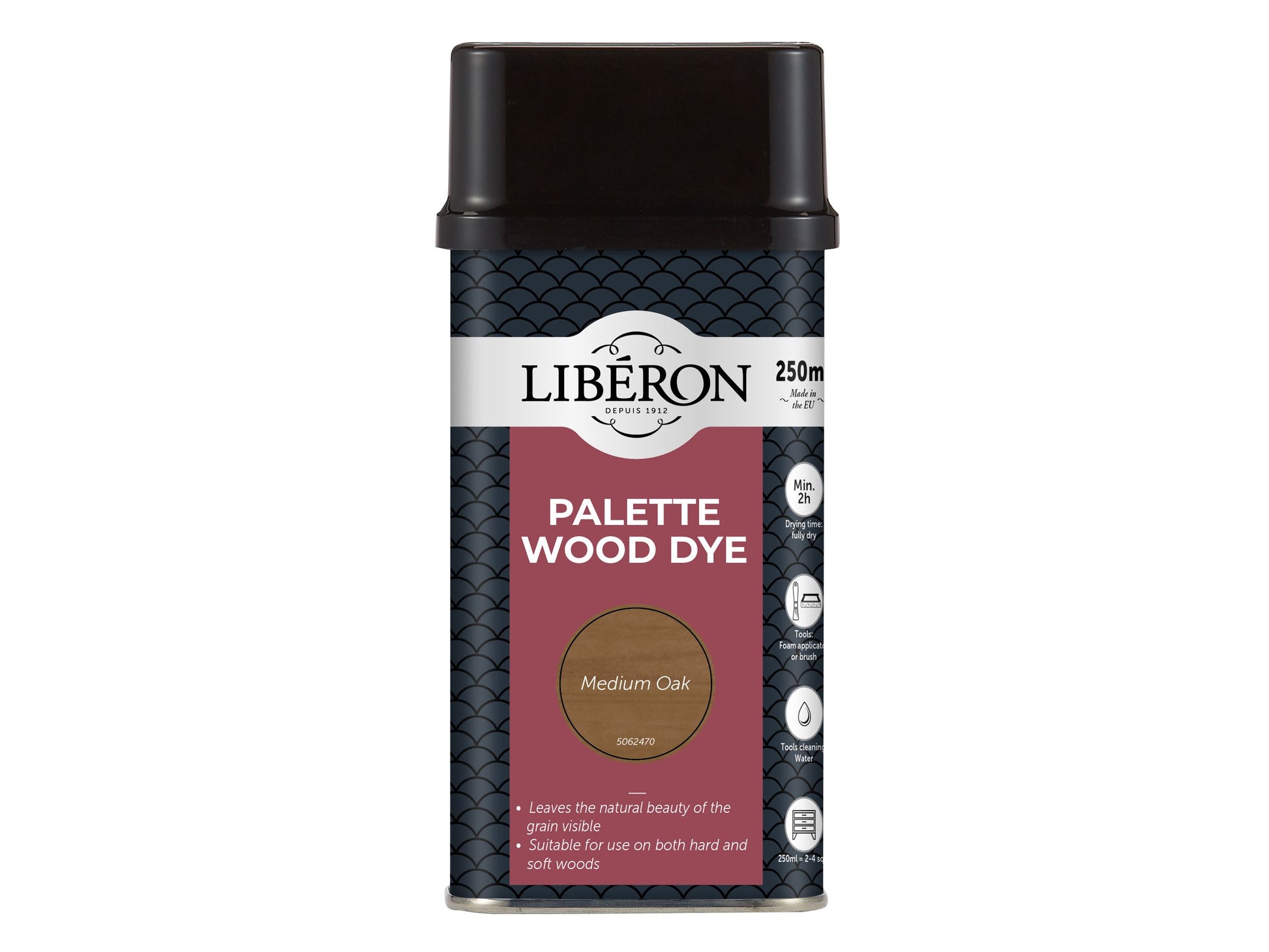 LIBERON WATER BASED PALETTE WOOD DYE 250ml MEDIUM OAK LIBWDPMO250