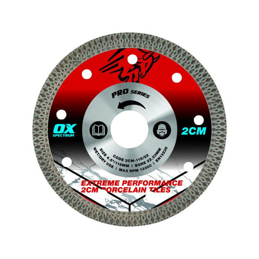 SPECTRUM MPT-230/22 PRO 2CM PORCELAIN CUTTING BLADE 22.23 x 230mm