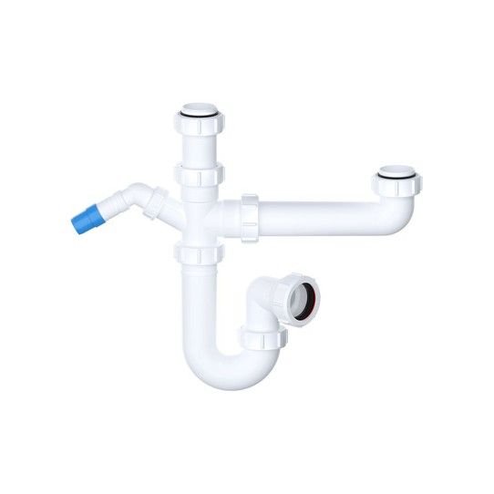 VIVA BOWL & HALF SINK KIT 1.1/2" WTBNH01