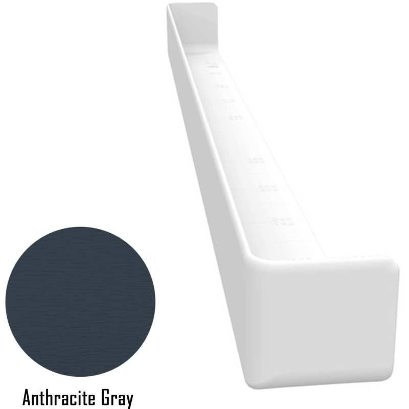 FREEFOAM SQUARE DOUBLE CORNER 600mm WOODGRAIN ANTHRACITE GREY FWXXWGAG
