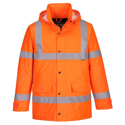 Hi-Vis Winter Traffic Jacket , 4XL, R, Orange