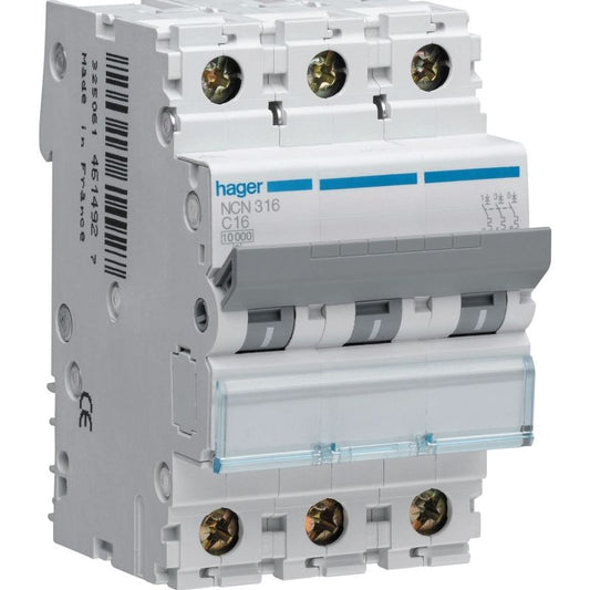 HAGER NCN363A MCB TP 63A