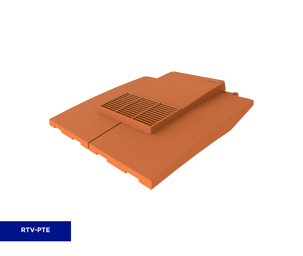 TIMLOC PLAIN ROOF TILE VENT TERRACOTTA RTV-PTE
