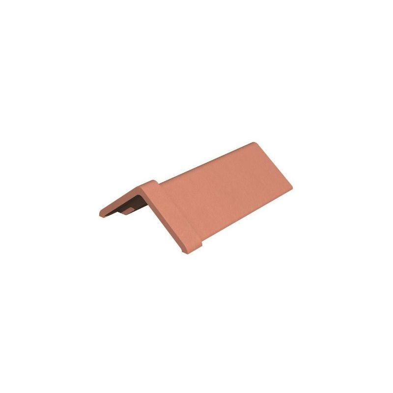 MARLEY CLAY CAPPED ANGLE RIDGE TILE RED 105deg x 400mm MAKE001BCAFB