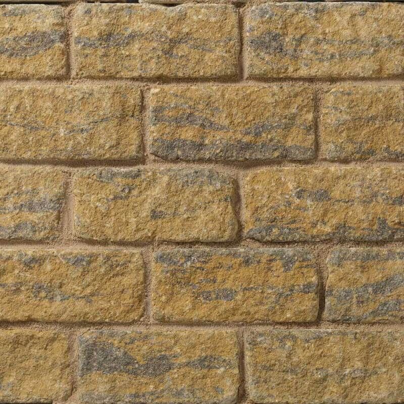 PAVESTONE BEKSTONE BURFORD TUMBLED WALLING 229 x 102 x 65mm BUFF BLACK 17159082